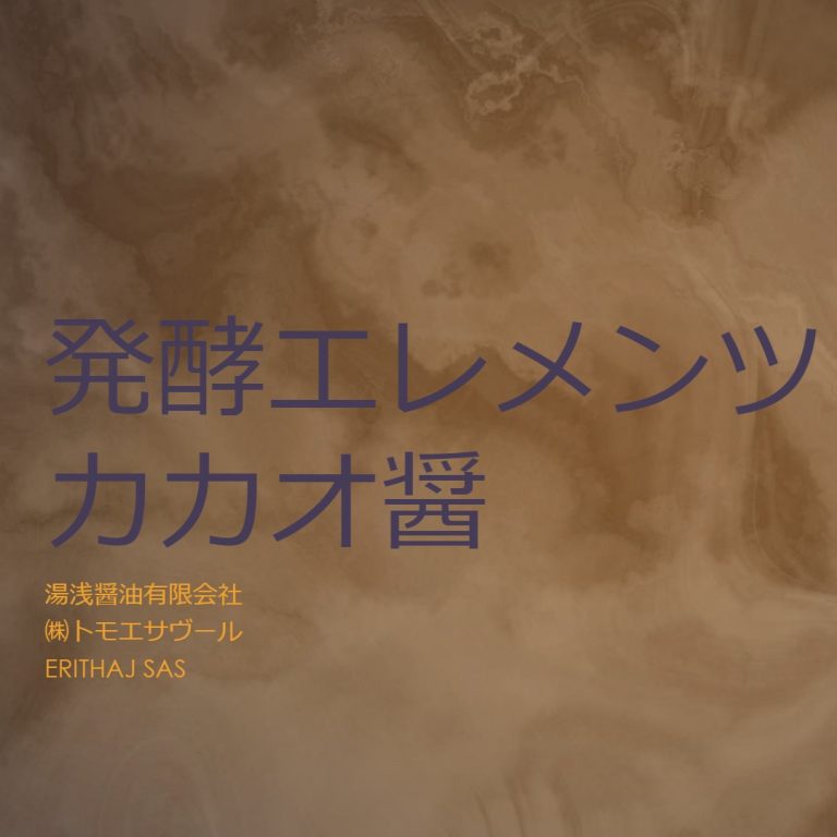 湯浅醤油カカオ醤（カカオジャン）発酵エレメンツ　プレスリリース！