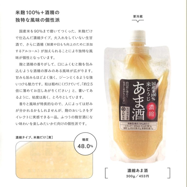 藤井寛『麹の甘酒図鑑』に丸新本家の濃縮あま酒が紹介されました